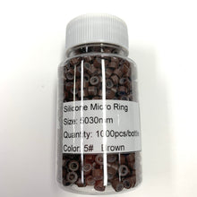 Micro link silicon lined beads 1000piece