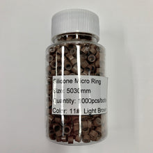 Micro link silicon lined beads 1000piece