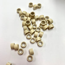 Micro link silicon lined beads 1000piece