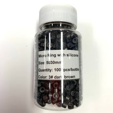 Micro link silicon lined beads 1000piece