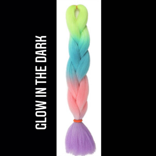 Synthetic Hair Fibre Glow in the Dark Festival & Braiding