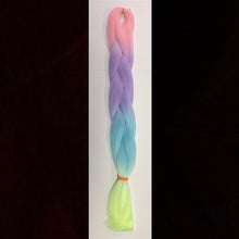 Synthetic Hair Fibre Rainbow Festival & Braiding