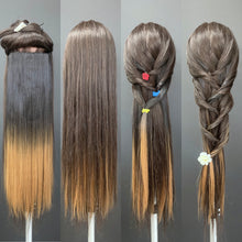 Synthetic 1 piece Clip in 24” Ombre