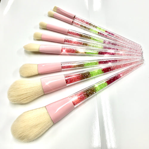 8 piece Crystal Makeup Brush Set