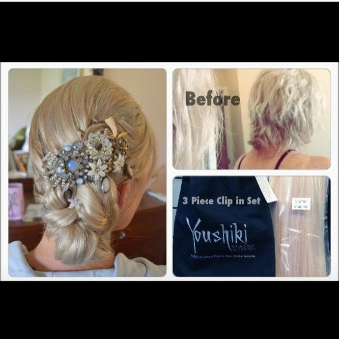 Clip In Human Hair Extensions 16-18