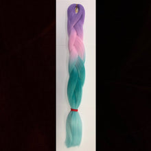 Synthetic Hair Fibre Rainbow Festival & Braiding