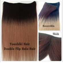 Flip in Halo Hair Piece Reversable