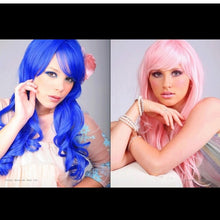 Wig Synthetic Blue