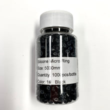 Micro link silicon lined beads 1000piece