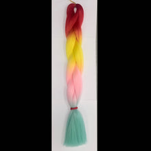 Synthetic Hair Fibre Rainbow Festival & Braiding